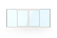 WG 100 Slimline 4-del - olika färg in-och utsida