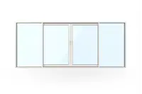 WG 100 Slimline – 4-delt Fasadeparti