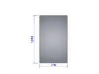 Glas für Einzeltür