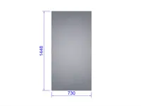 Glas für Einzeltür