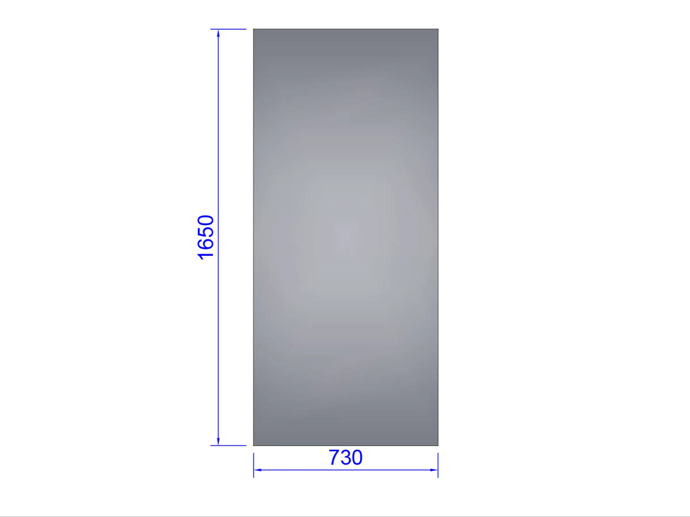 Glas für Dach und Seite, gehärtet 4 mm (Euro-Serre)