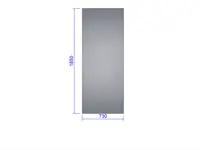 Sideglass, herdet 4 mm Euro-Serre