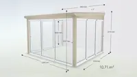 Wintergarten Pultdach Basic Glas