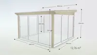 Wintergarten Pultdach Basic Glas