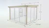 Wintergarten Pultdach Basic Glas