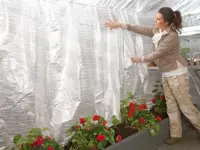 Sonnenschutzvorhang mit Aluminiumgewebe
