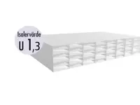 25 mm starke Hohlkammerplatten
