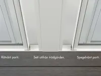 WG 50 Skyvevinduparti 3-delt